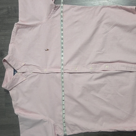 Ralph Lauren Pink & White Pinstripe Classic Fit Shirt Size XXL - Picture 6 of 9
